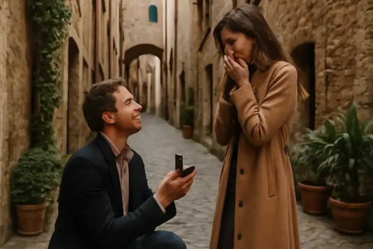 Gli angoli nascosti del centro storico per una proposta di matrimonio: scelta che emoziona davvero