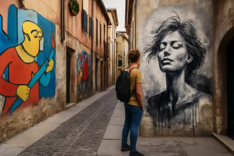 Opere d’arte muraria nei vicoli di Verona centro: itinerario tra i murales più originali