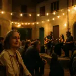 Cosa succede durante le serate musicali in corte? L’atmosfera che conquista anche chi non ama la movida